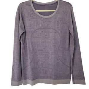Lululemon Swiftly Tech Long Sleeve Top Purple Size 8 See Measurements Athleisure